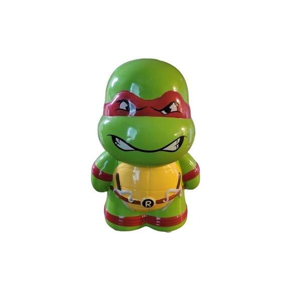 Fab NY TMNT Raphael Piggy Bank Kids 9x6x3 Green Collectible - Picture 1 of 5